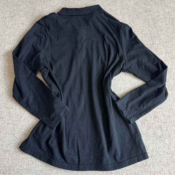 Blair Charcoal Button-Up Polo - Picture 2 of 3